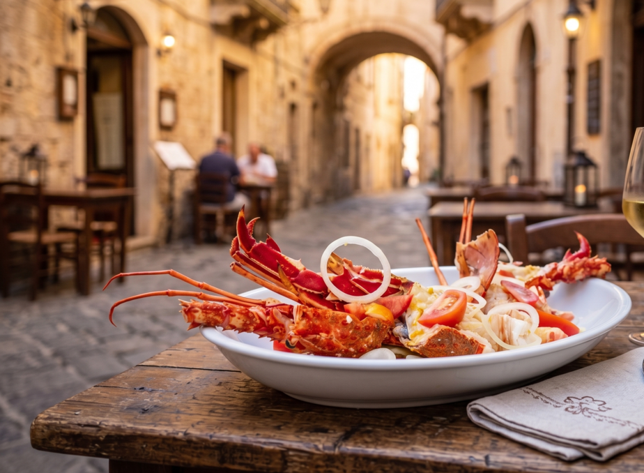 aragosta alla catalana Alghero centro storico